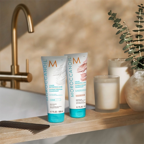 Moroccanoil Clear kombinovanje sa drugim maskama u boji