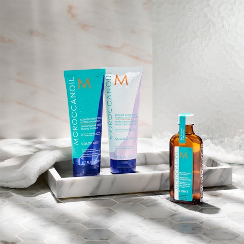 Moroccanoil kolekcija za negu plave blond kose