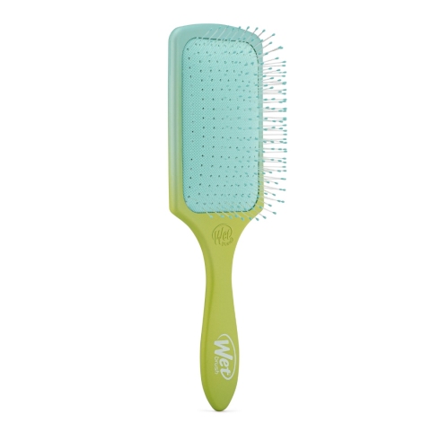 Wet Brush plocasta cetka Paddle Detangler Feel Good Ombre green blue