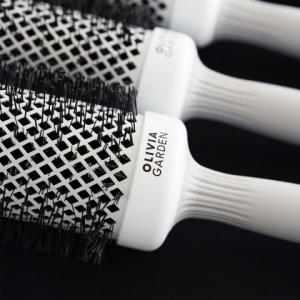 Olivia Garden expert blowout shine white&grey četka za feniranje 25mm ceramic ion Olivia Garden expert blowout shine white&grey četka za feniranje 25mm ceramic ion