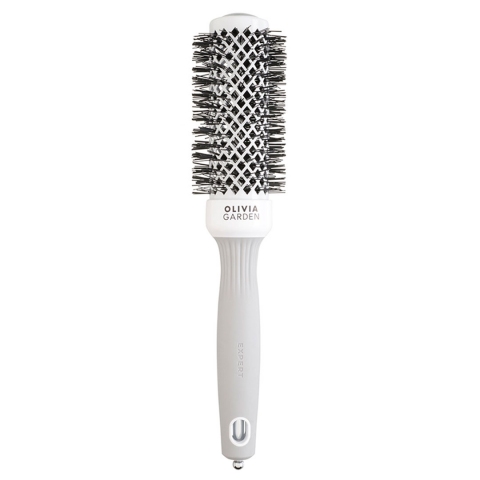 Olivia Garden expert blowout shine white&grey četka za feniranje 35mm ceramic ion