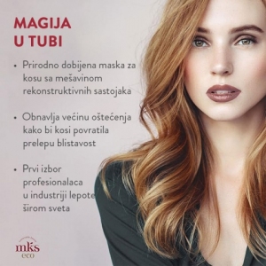 MKS eco Miracle mask magična proteinska maska za kosu sa arganovim uljem