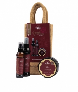  MKS ECO gift set oil (oil original 60 ml + Leave in X 118 ml + shea butter krema)